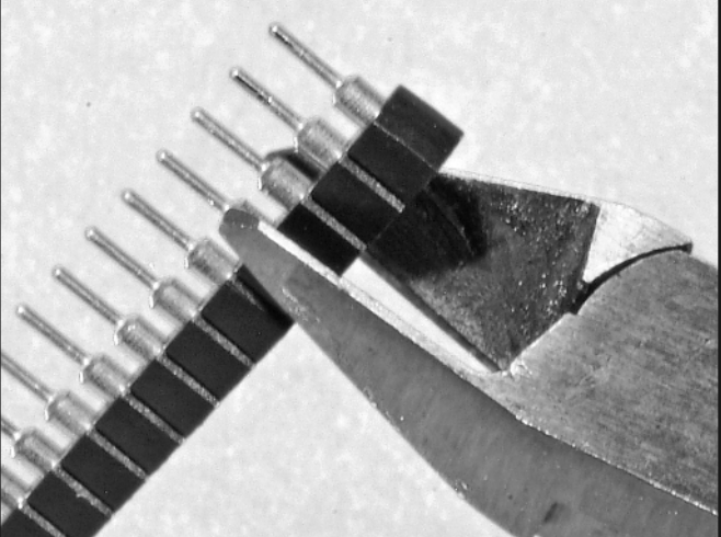 cutting the connectors