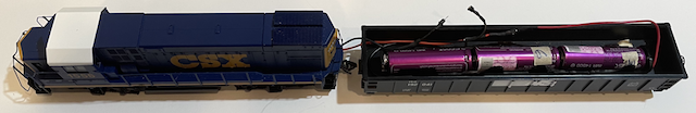 Gondola with 3 Efest 14500 IMR Batteries