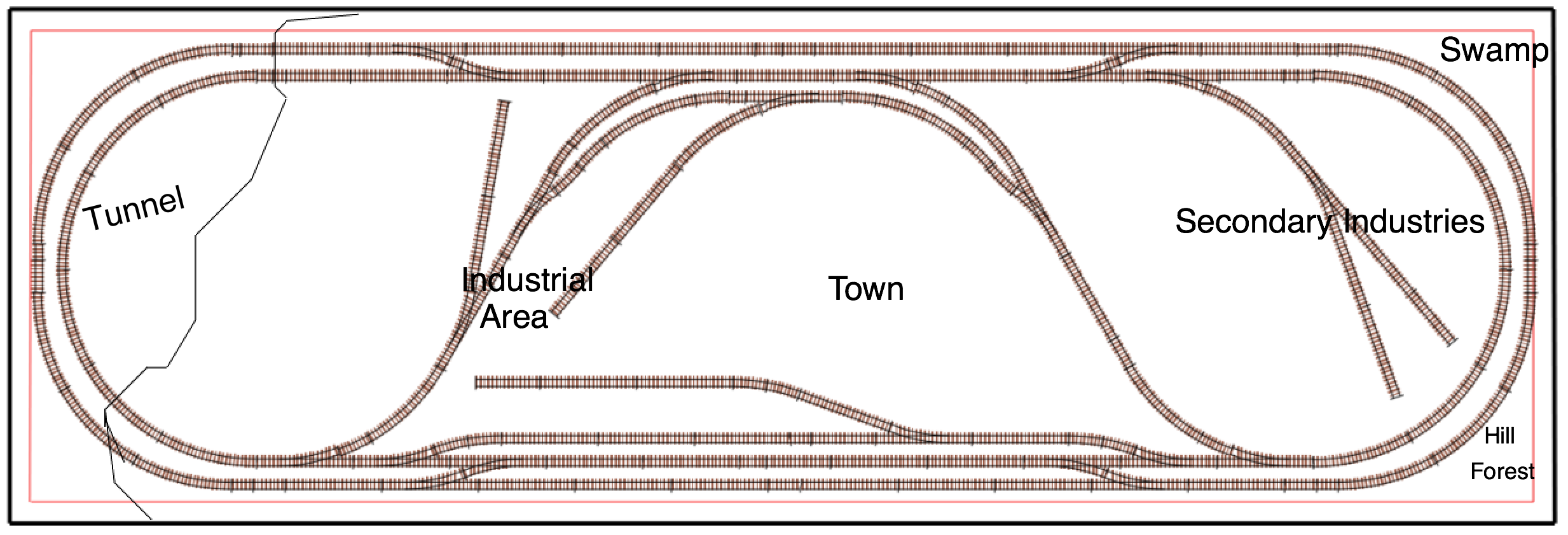 Mountain Shown on plan