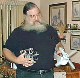 Keith & his testbed - Click to enlarge, back button
to return